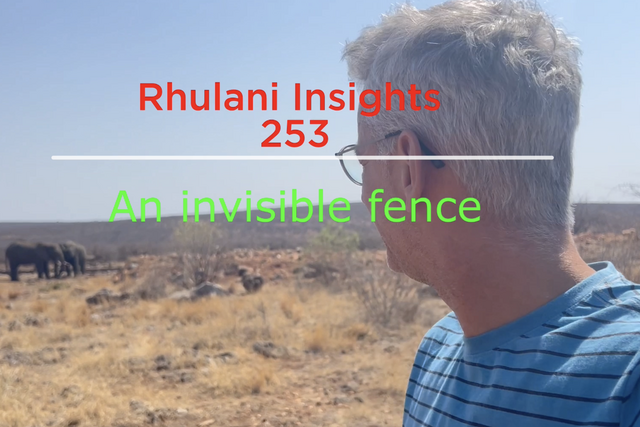 Rhulani Insights 253 – An invisible fence