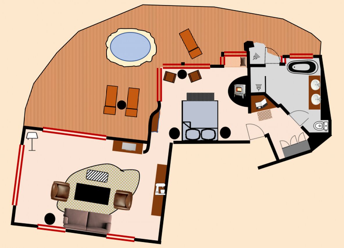 Luxury Private Chalet PREMIUM Floorplan